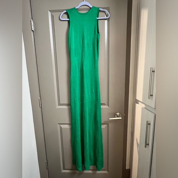 RUNAWAY THE LABEL ADRIANA MAXI DRESS Green Medium - Picture 6 of 10